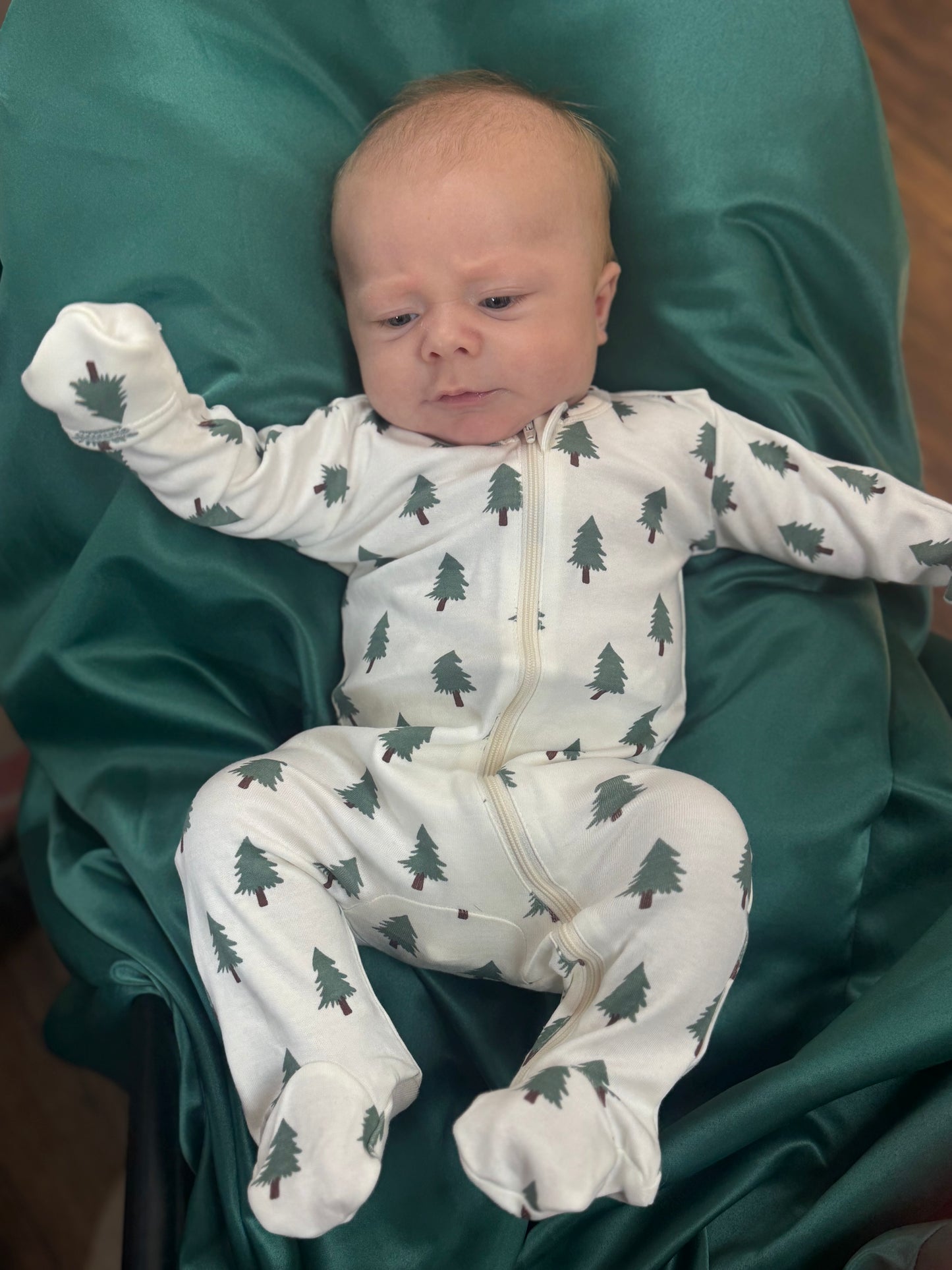 Trees/Organic Zip Footie