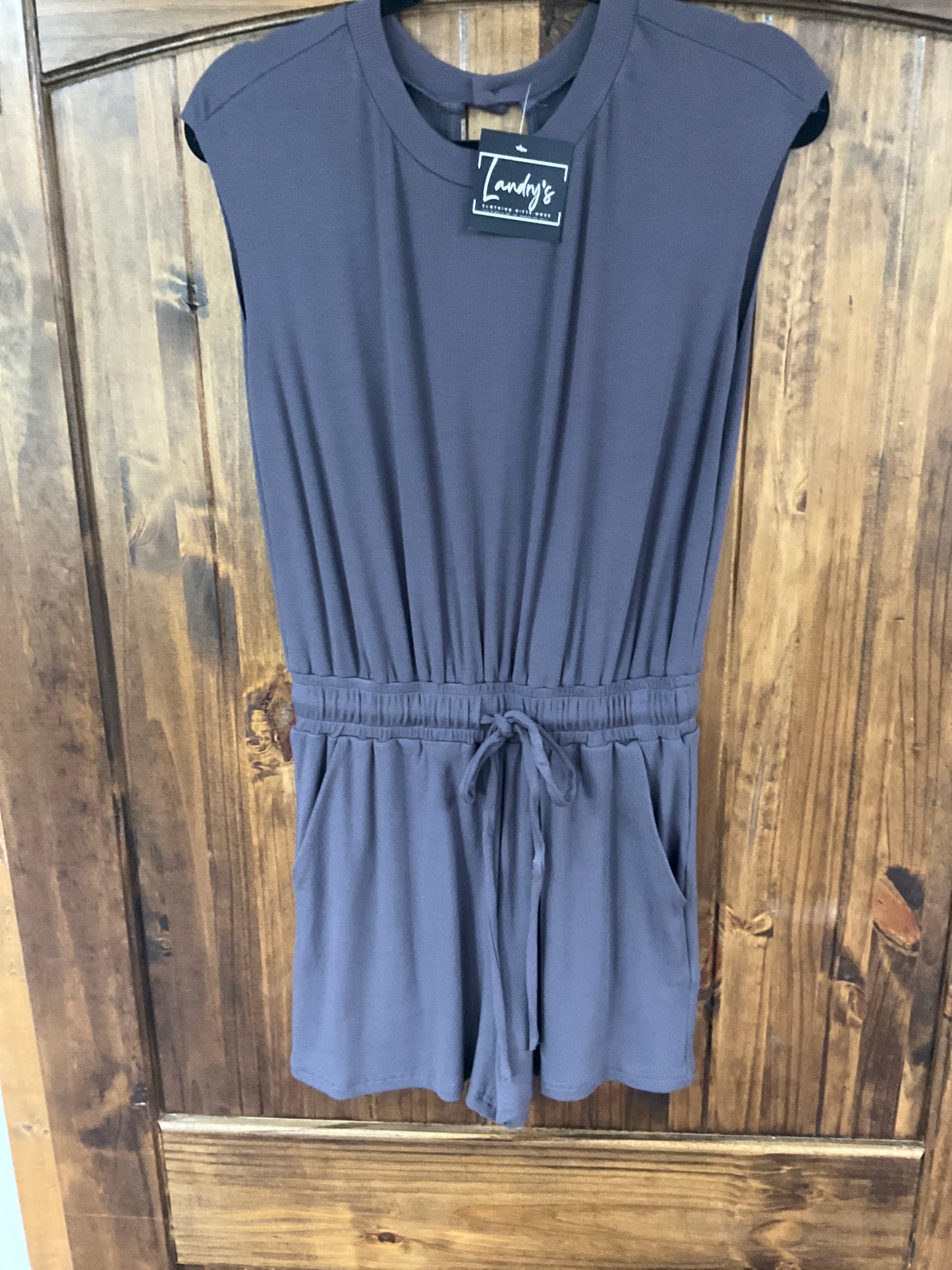 Open Back Cap Sleeve Romper