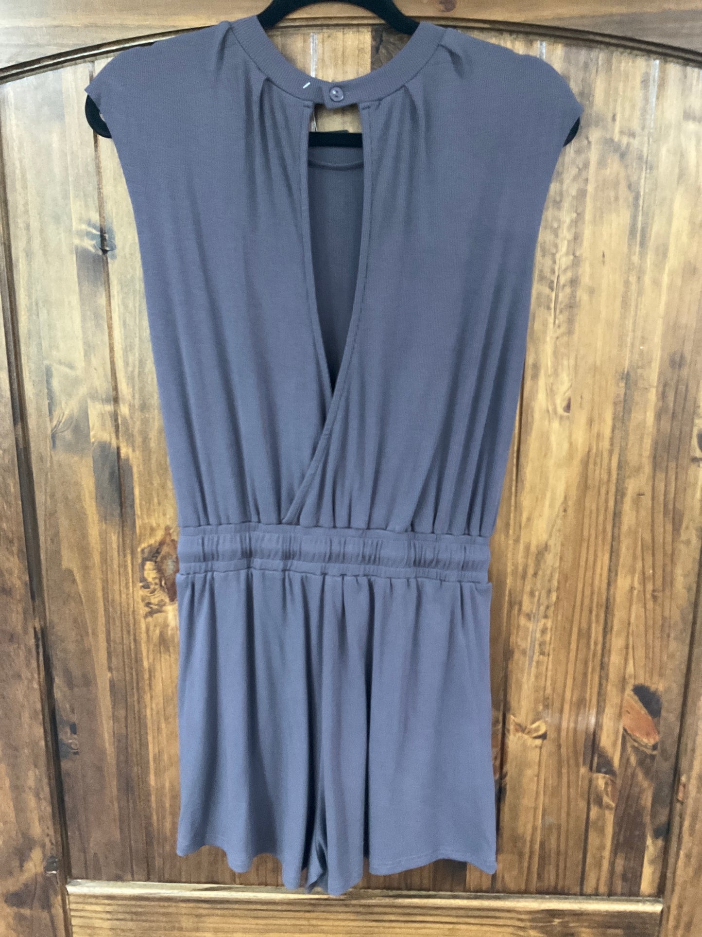 Open Back Cap Sleeve Romper