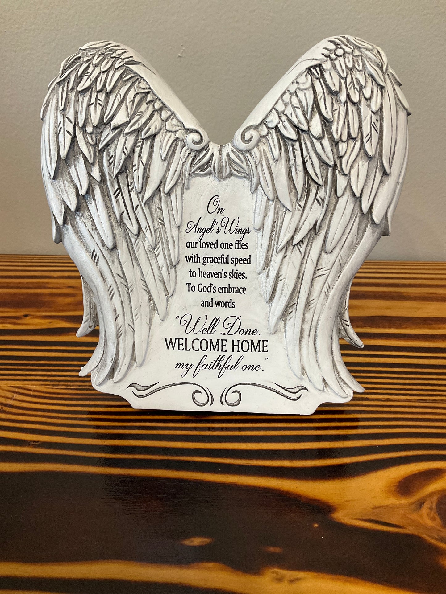 Angel Wings Tabletop Plaque