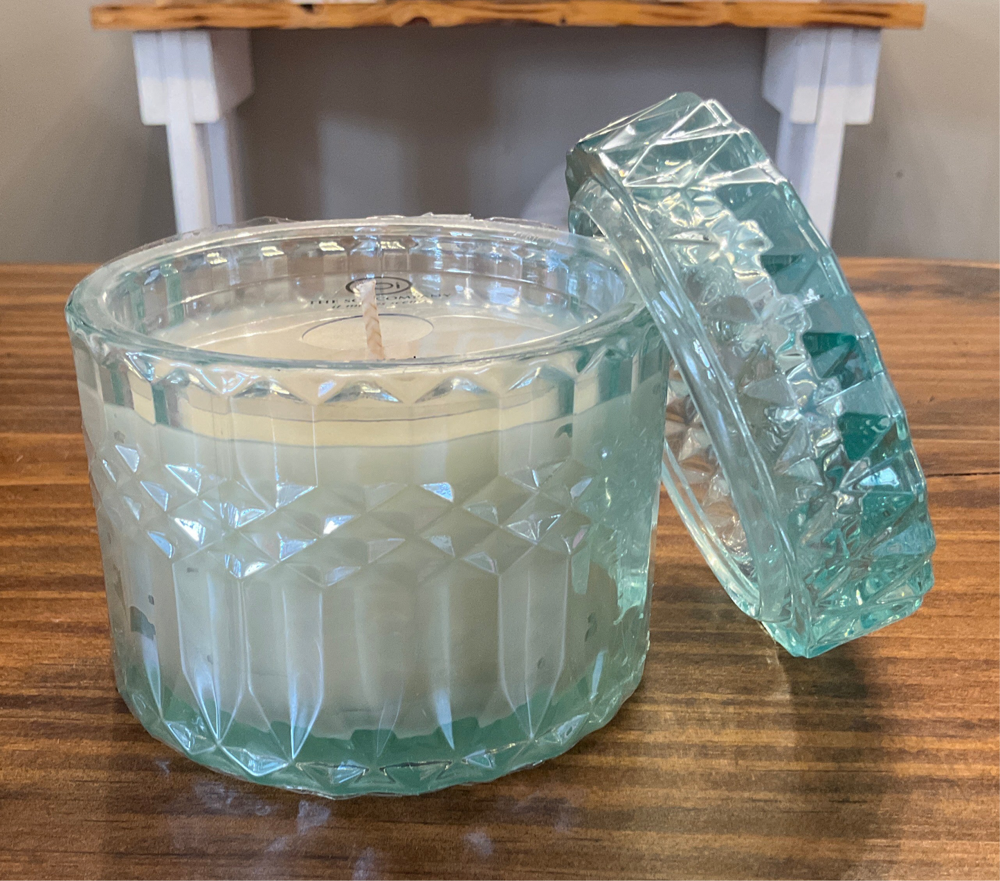 Tropical Breeze 8oz petite shimmer candle