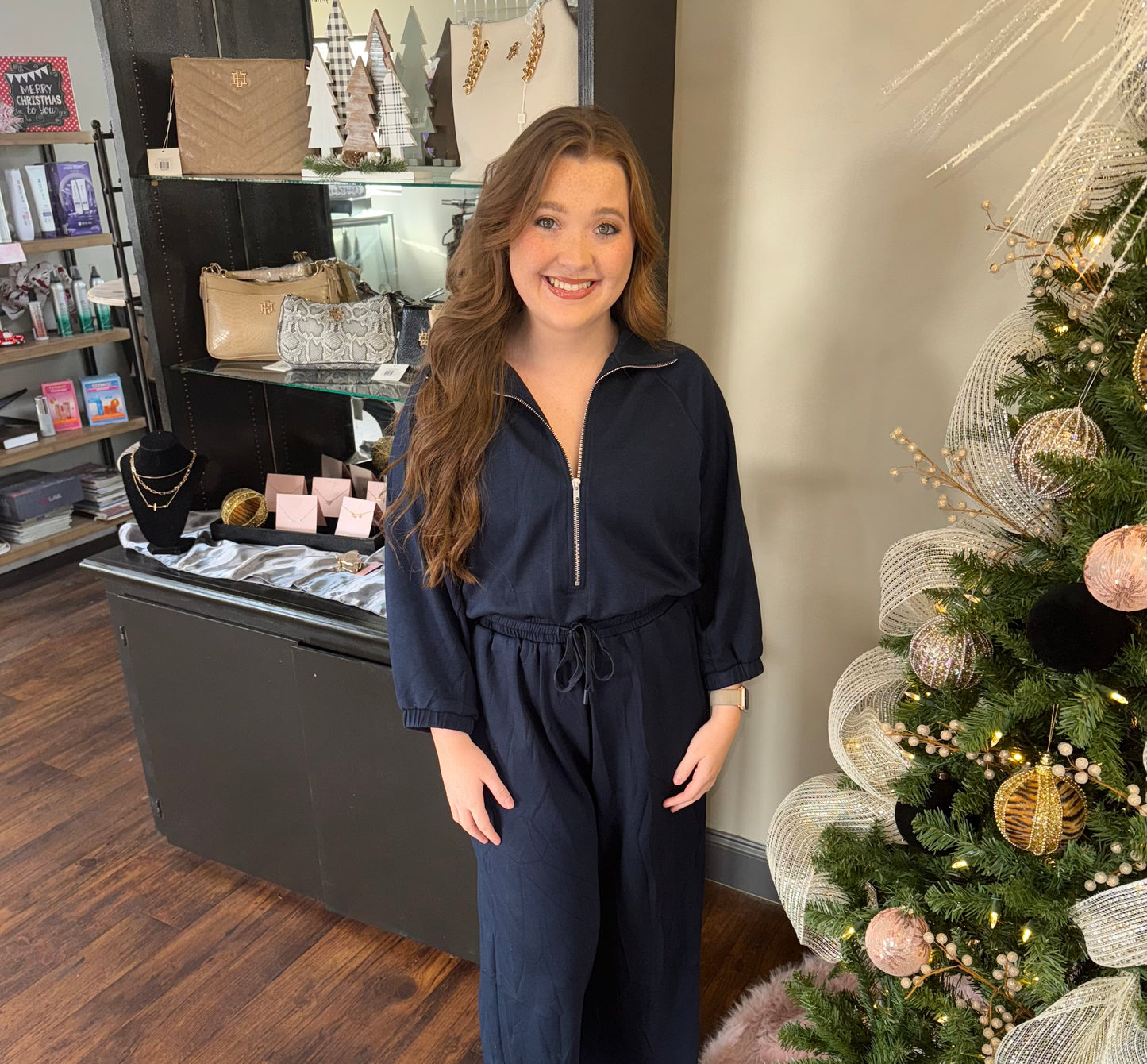 Women’s jumpsuit Dusk Blue Long Sleeve