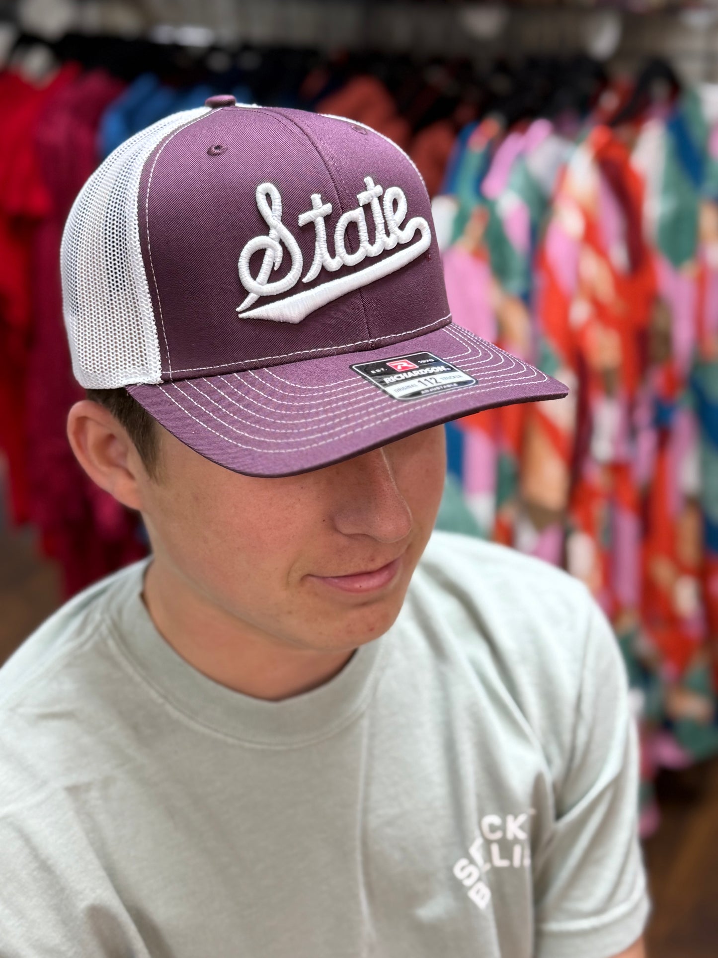 MSU State Script Puff Hat