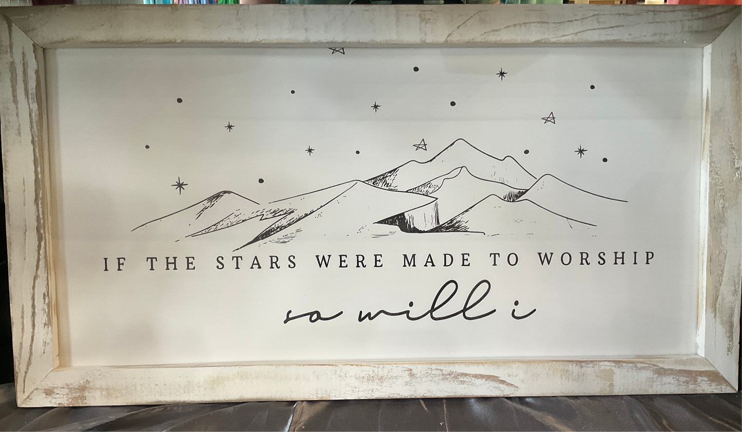 If the stars were made to worship so will I