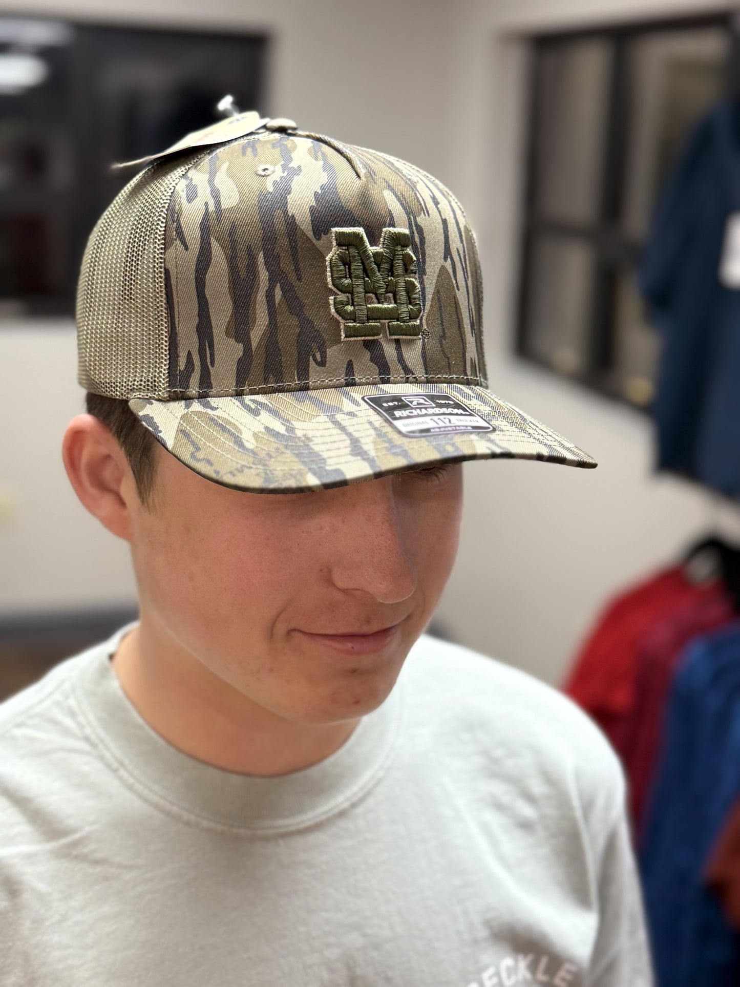 MSU Baseball Logo Puff Bottomland Hat