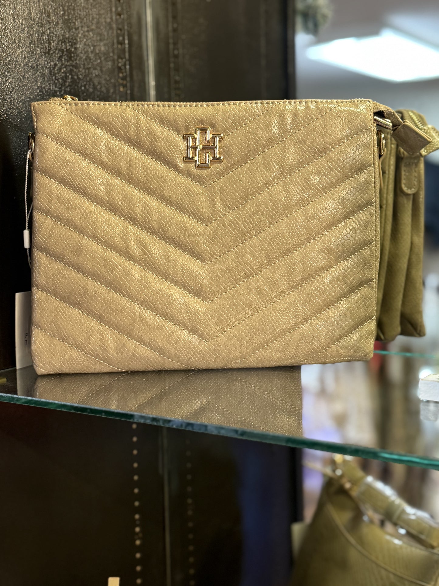 Paxton Crossbody With Pockets-Tan ES