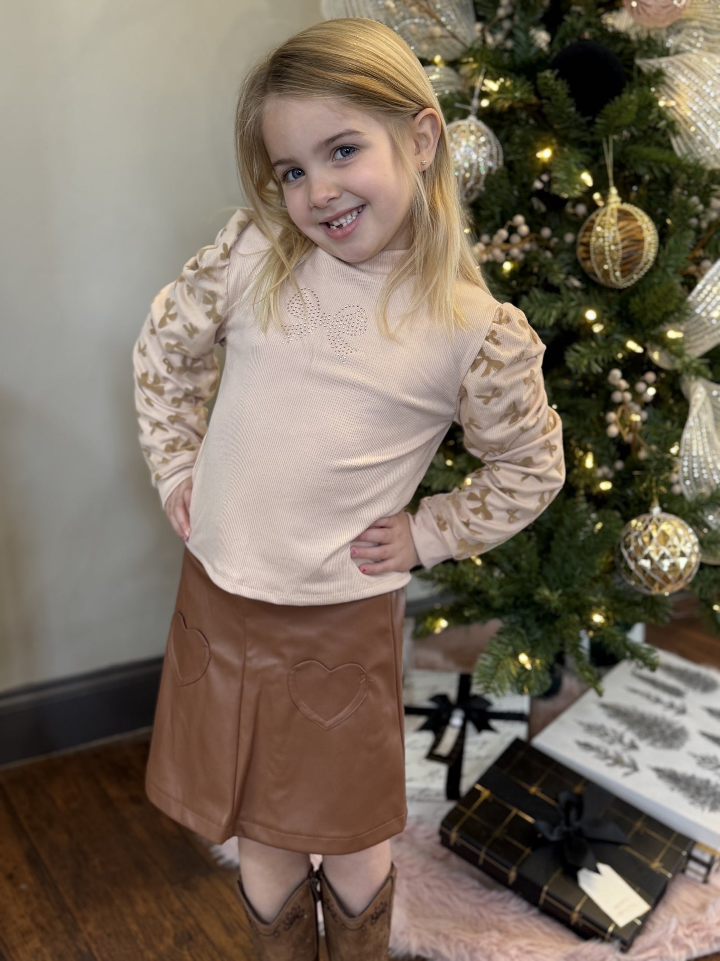 Girls 3 piece Leather Set