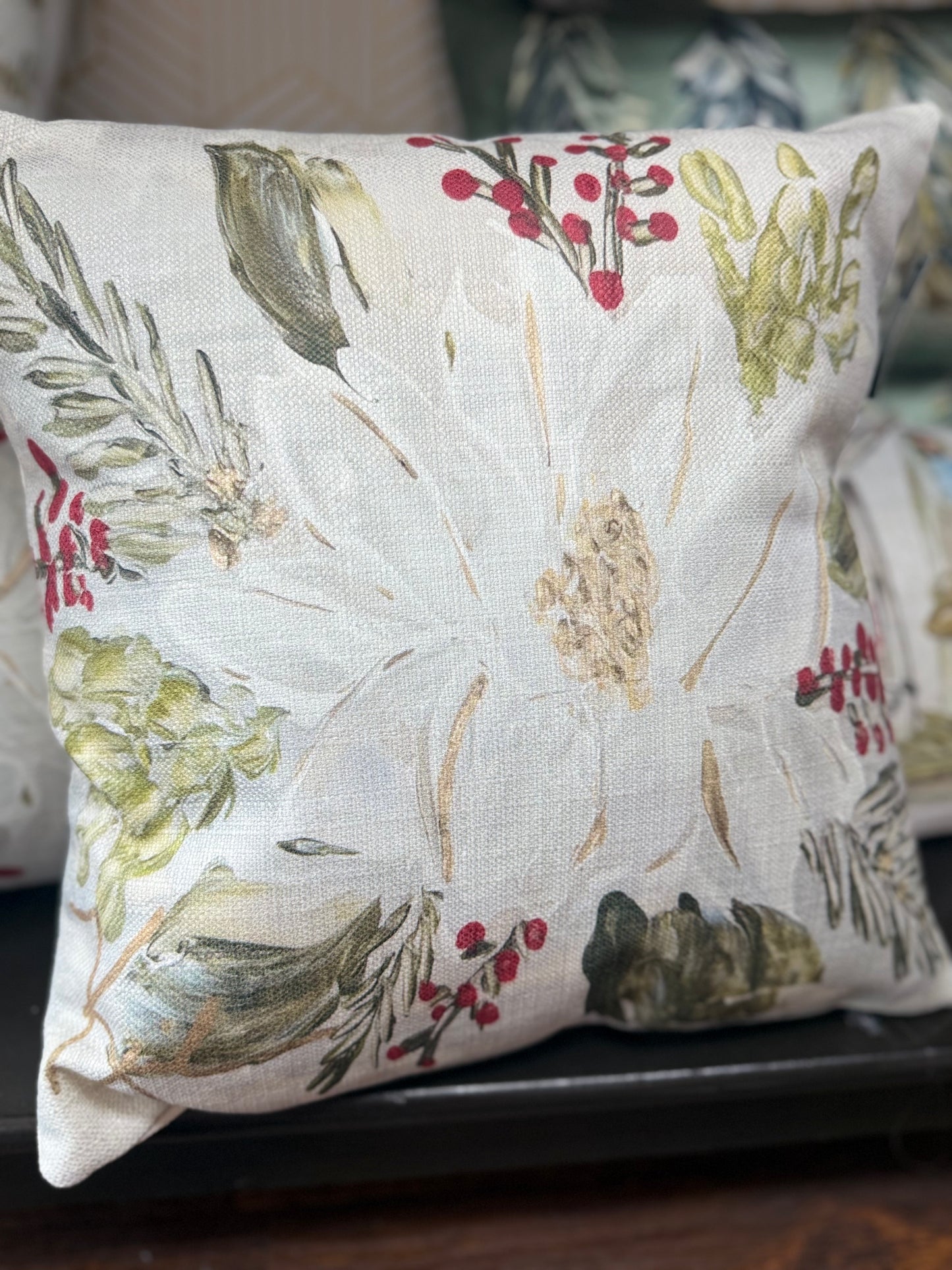 Christmas Magnolia Pillow