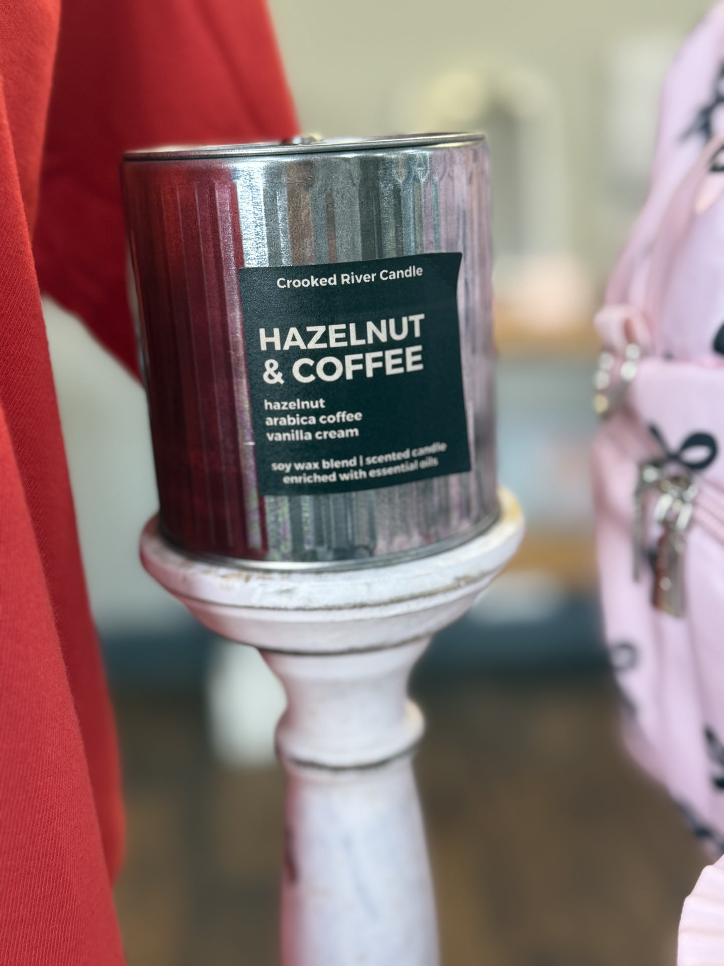 Hazelnut Coffee Rustic Tin Candle