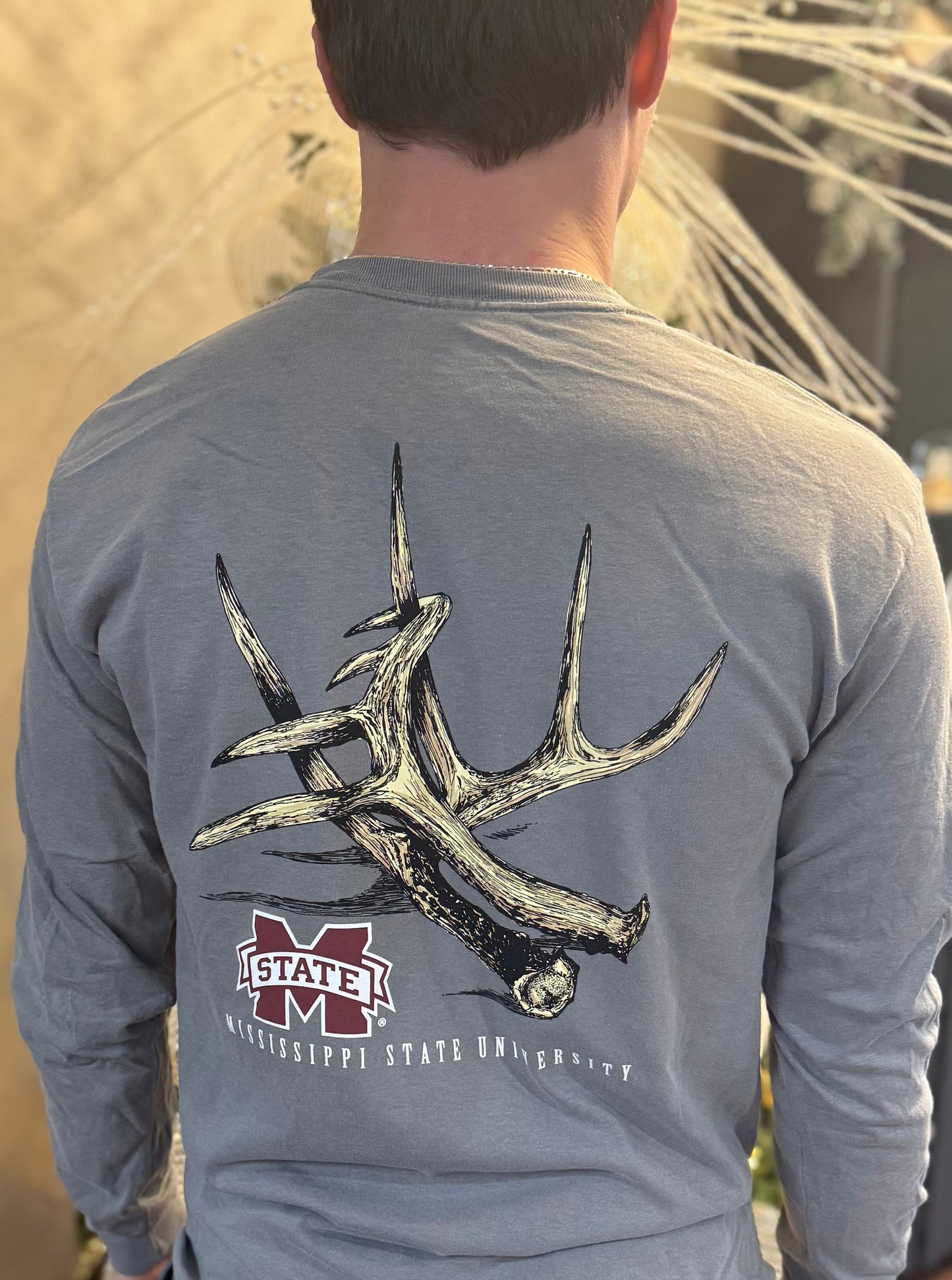 Men’s MSU Antlers Long sleeve shirt