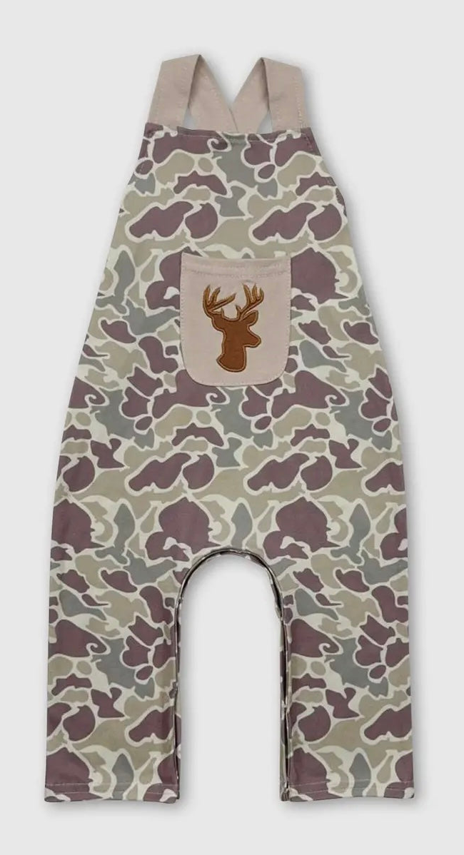 Baby Boy Deer Pocket Overalls