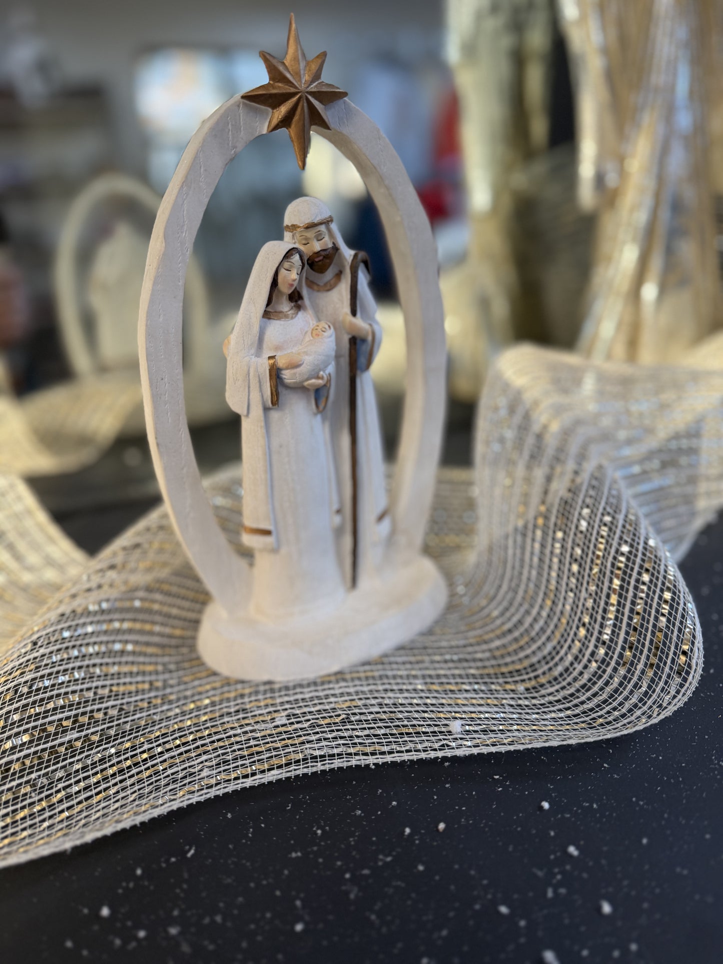 Christmas Oval Jesus Home Decor.