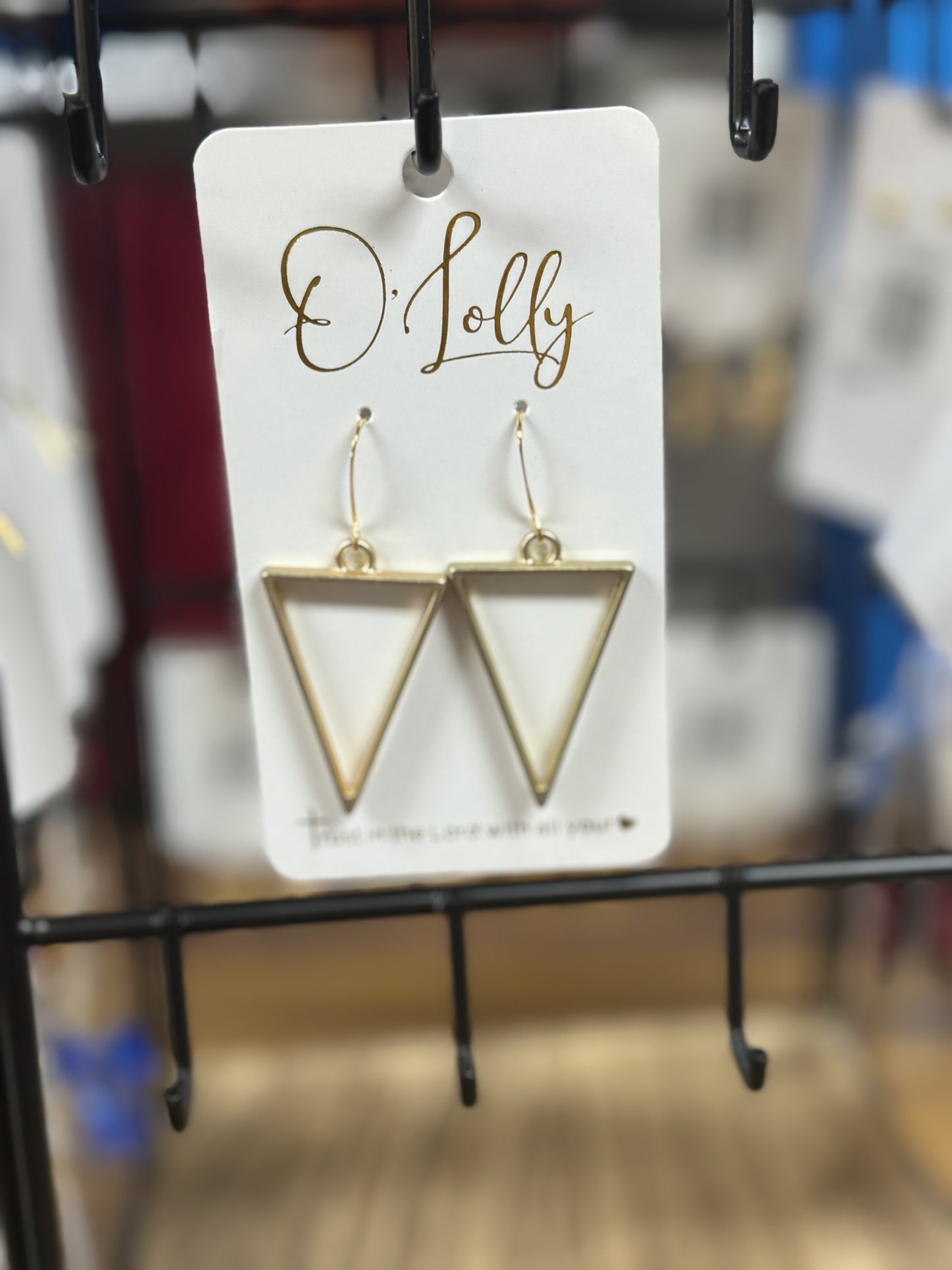 O'Lolly Triangle Gold Earrings