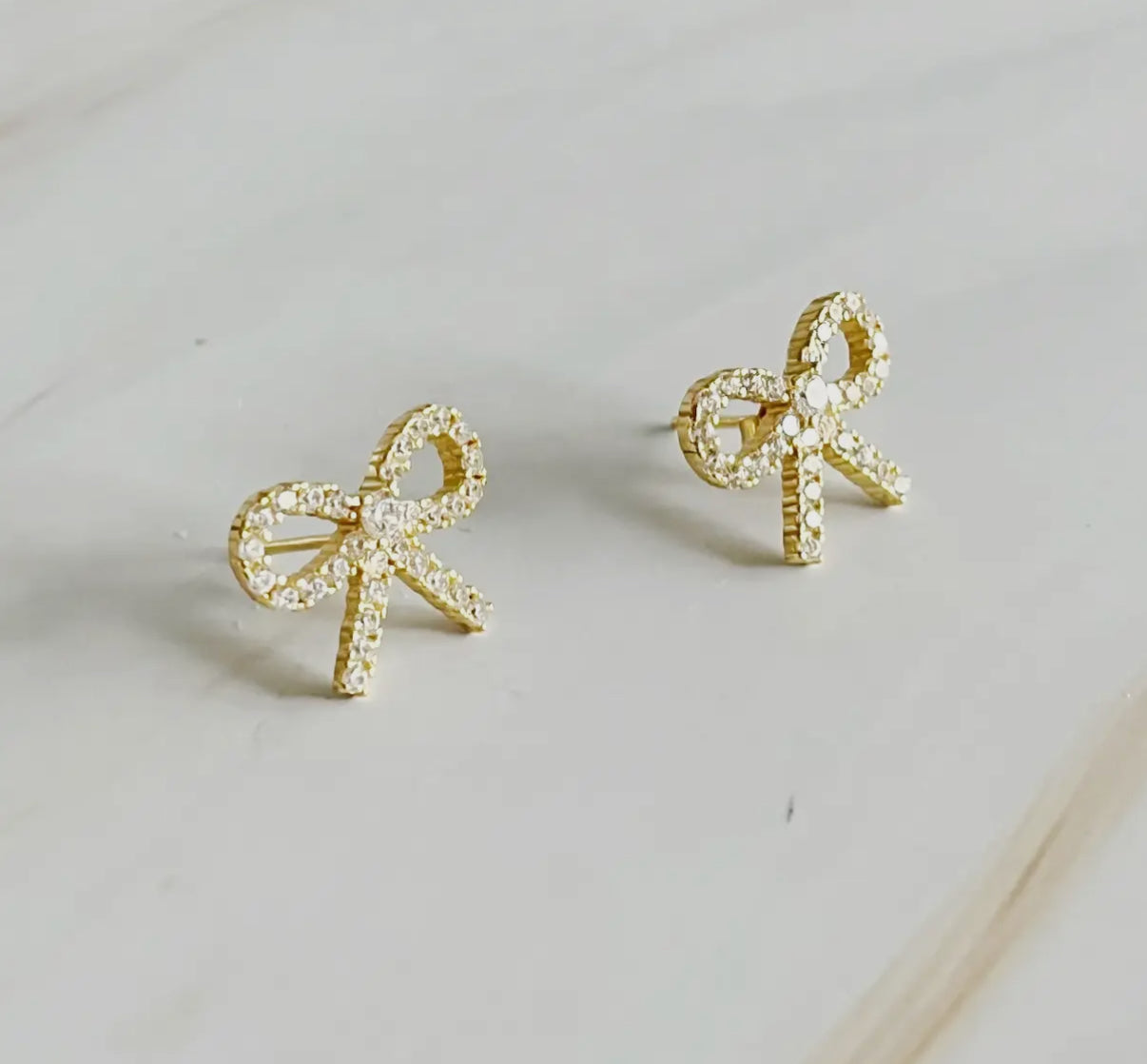 Shine Mini Bow Earrings