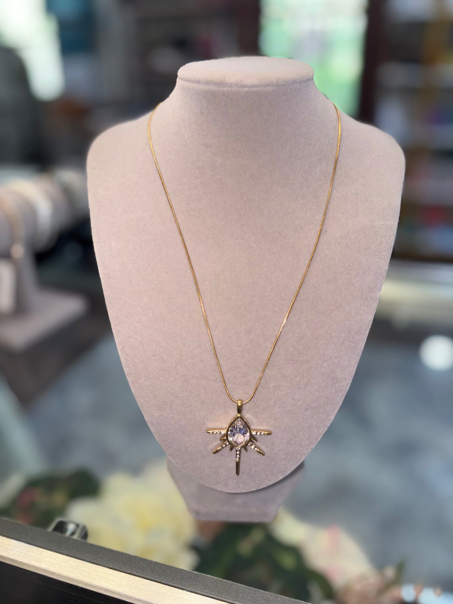 Stargazer Necklace 18K Gold Plated Non Tarnish Water Resistant