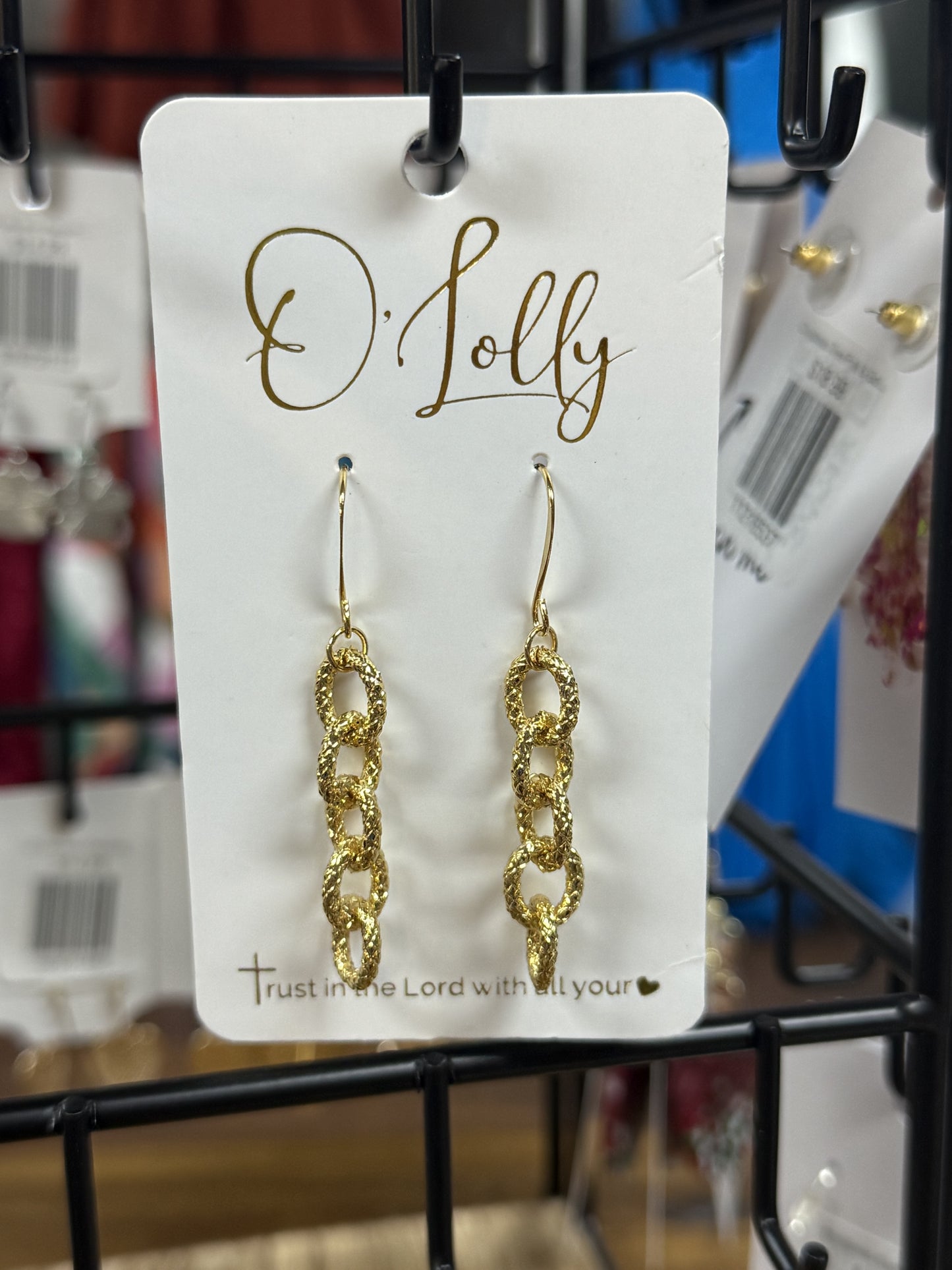 O'Lolly Gold Chain Earrings