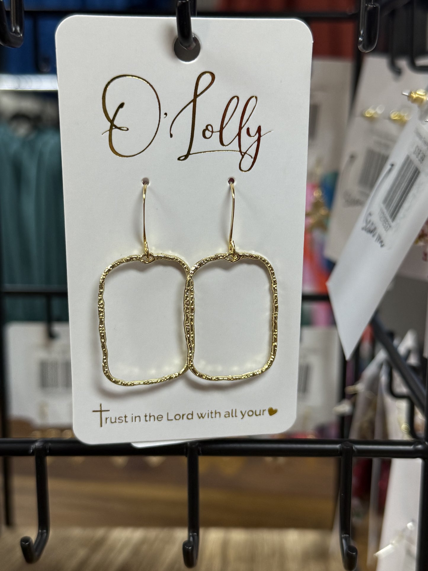 O'Lolly Rounded Rectangle Earrings