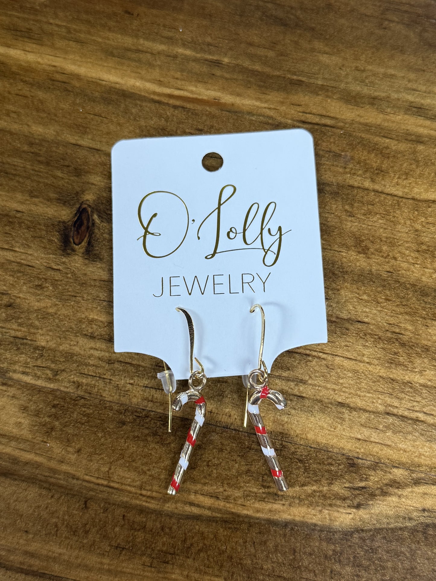 O'Lolly Mini Candycane Earrings