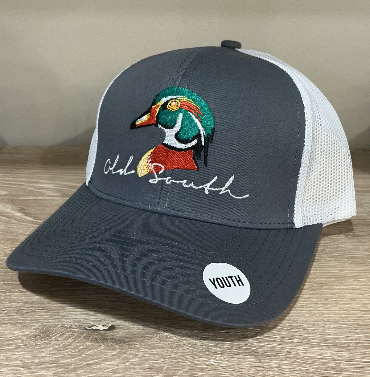 Youth-Old South Wood Duck-Trucker Hat(graphite/white)