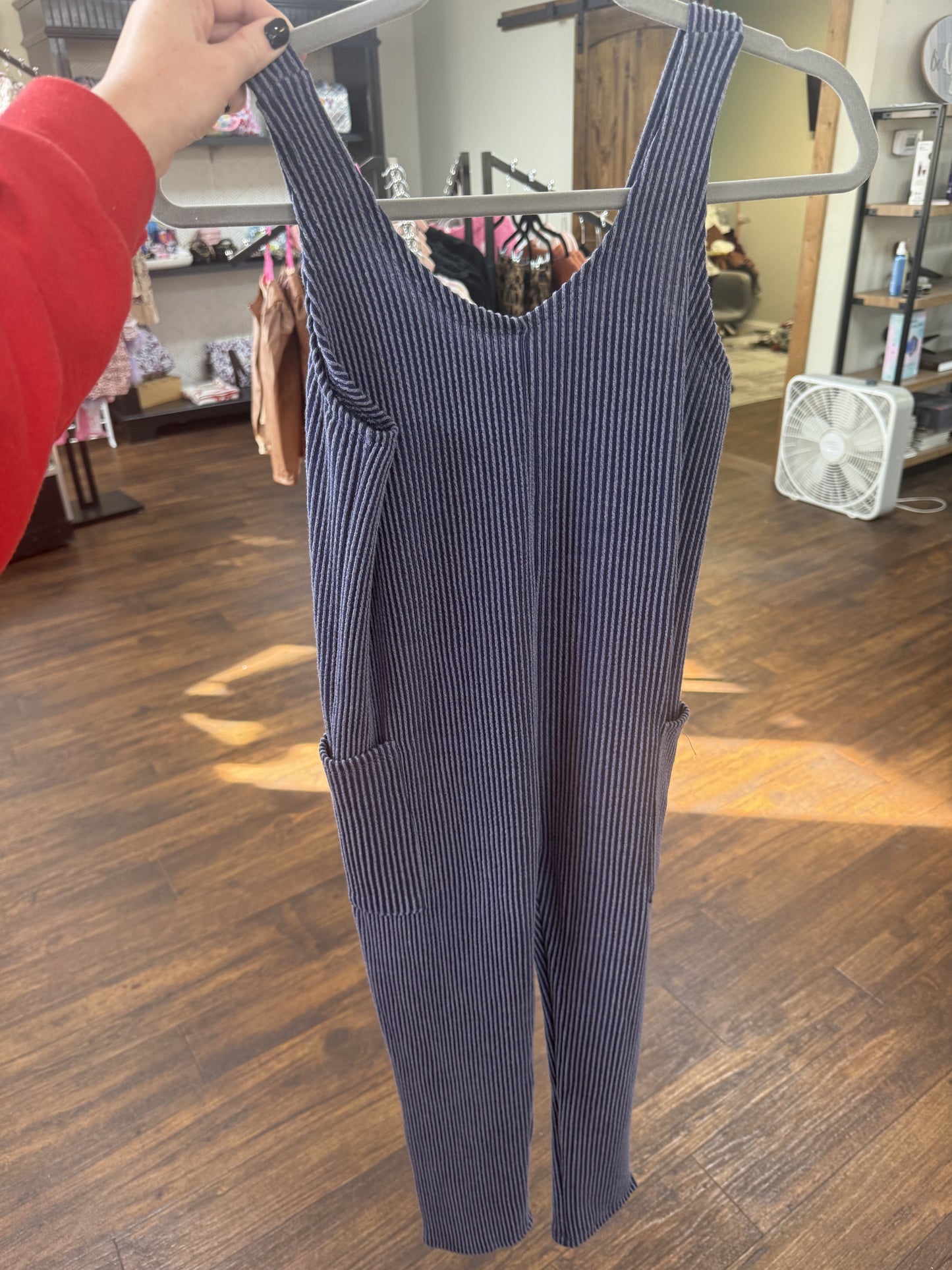 Girls Ribbed Jumpsuit