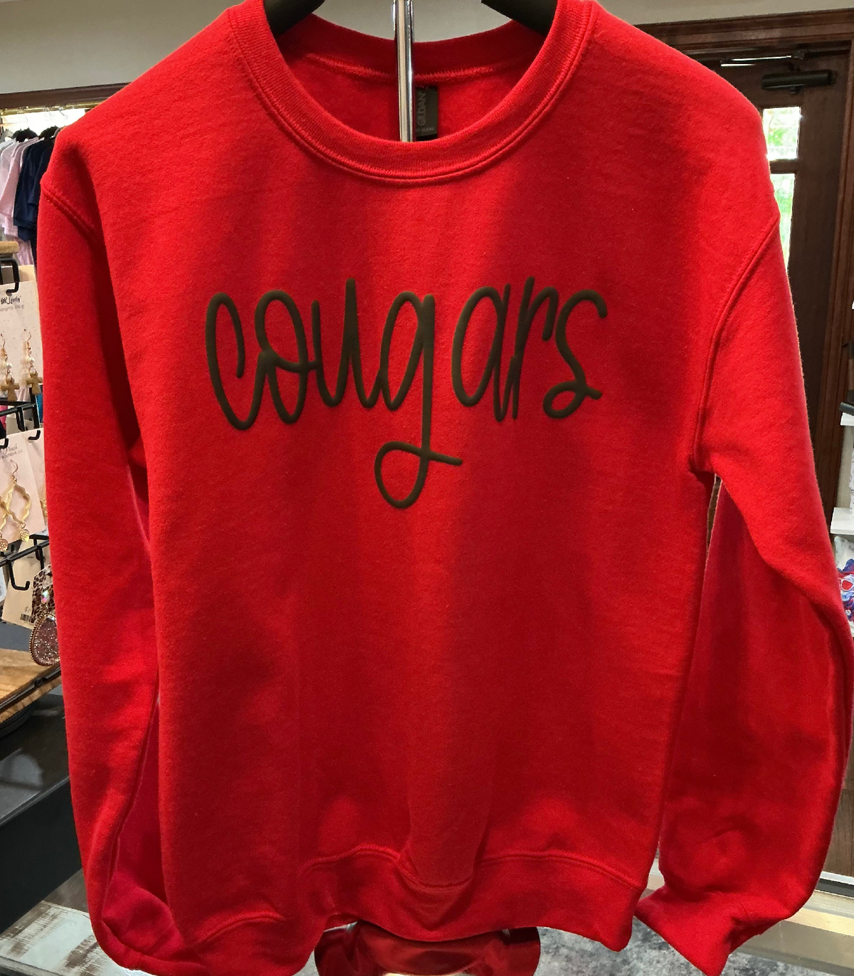 ‘Cougars’ Black Puff Sweatshirt