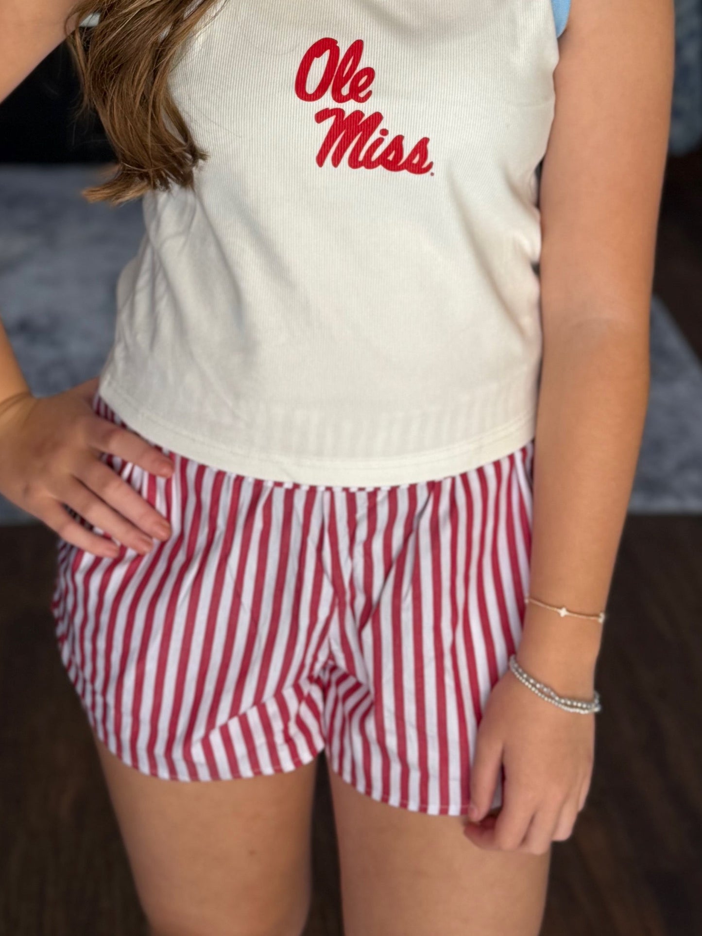 Lulu Mac Red Stripe Boxer Short