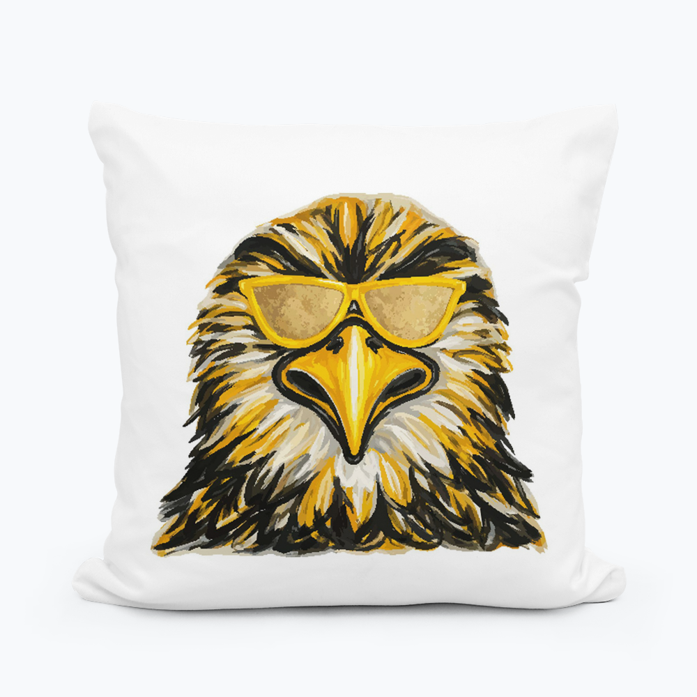 Colorful Eagle Mascot Pillow