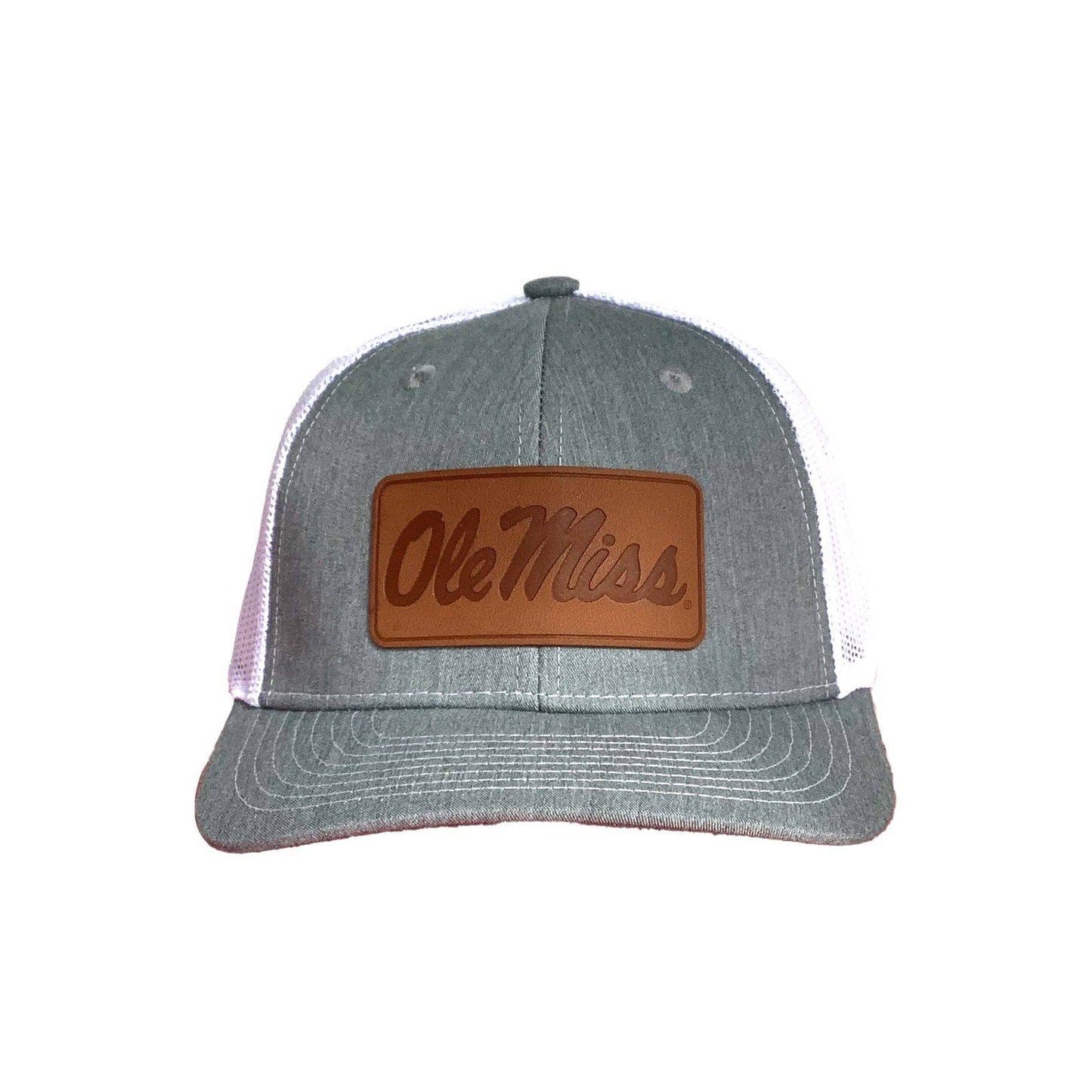 Ole Miss Script Leather Patch 6P