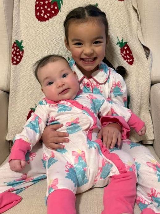 Bow-Topped Tree Sleeper Pajamas