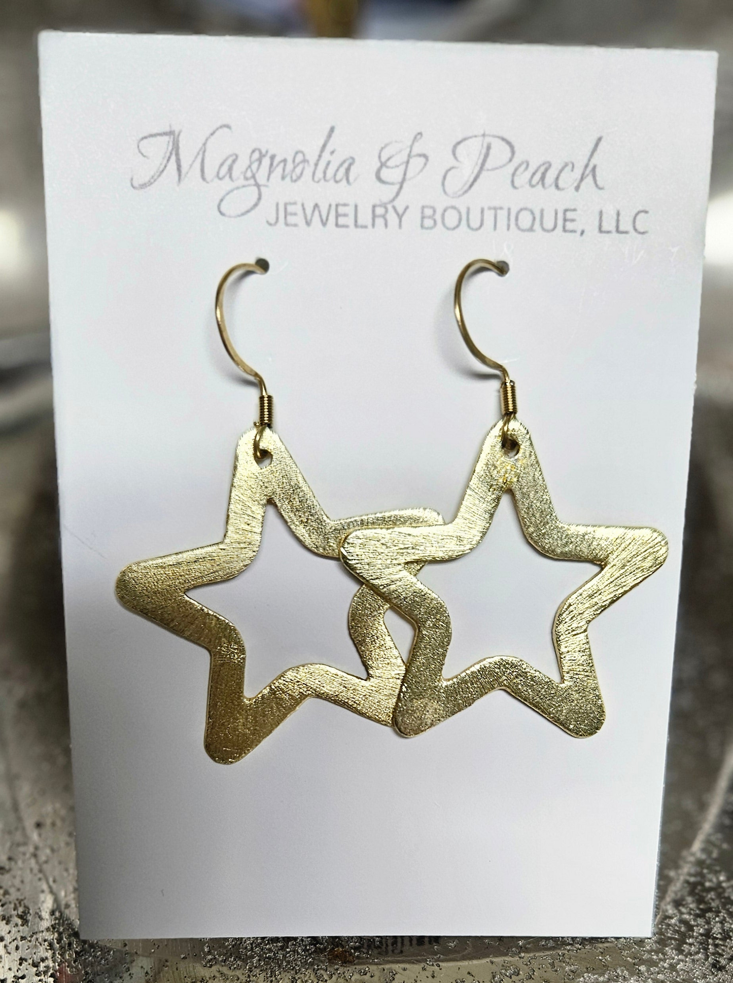 Star Brushed Gold Pendant