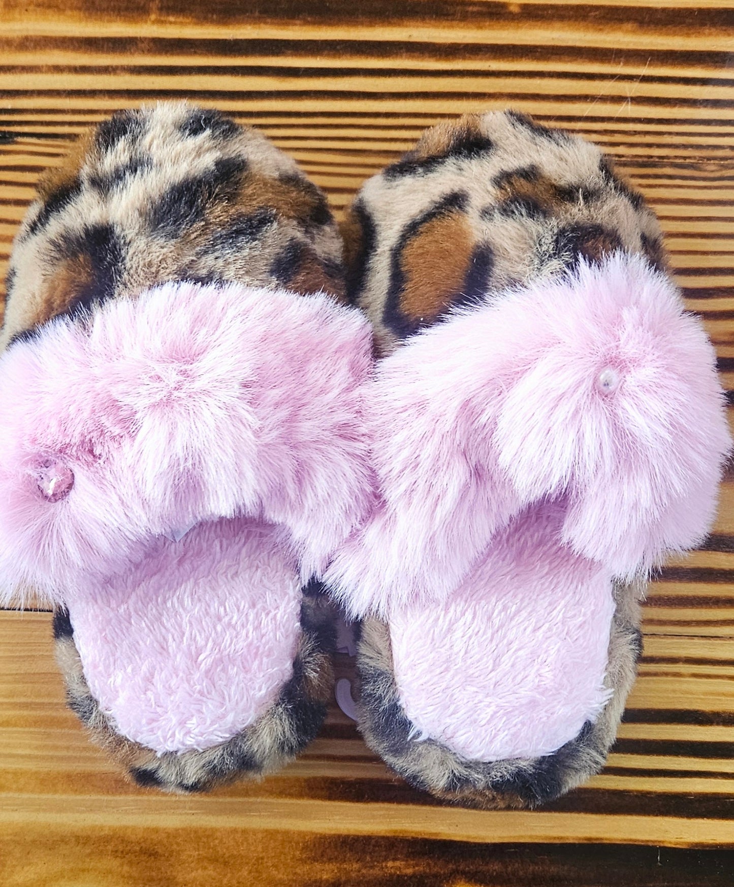 Girl's Leopard Slippers