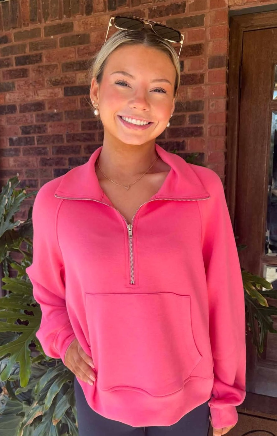 Half-Zip Collar Pullover
