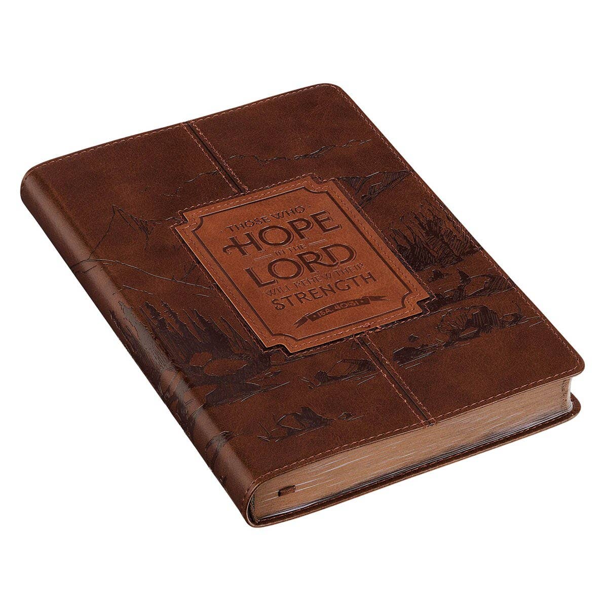 Journal Classic Brown Those Who Hope In The Lord Isa. 40:31