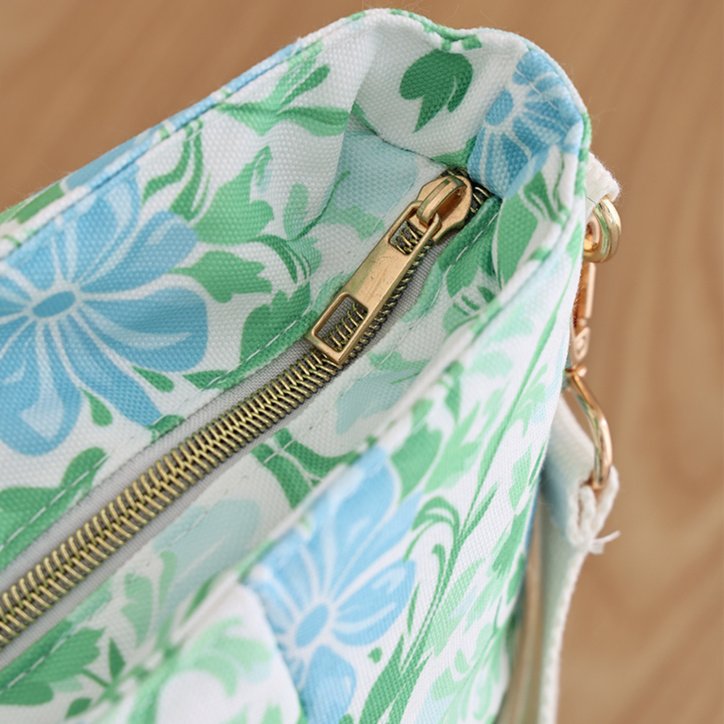 Floral Insulated Canvas Cooler Bag Embroidery Blank
