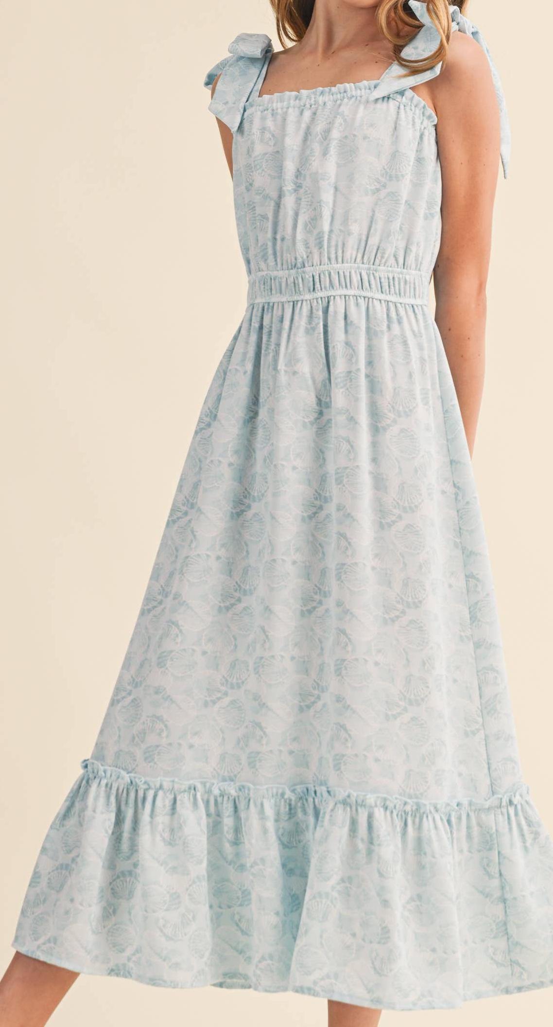 Tween Girls Kids Strappy Juliette Waist Midi Dress