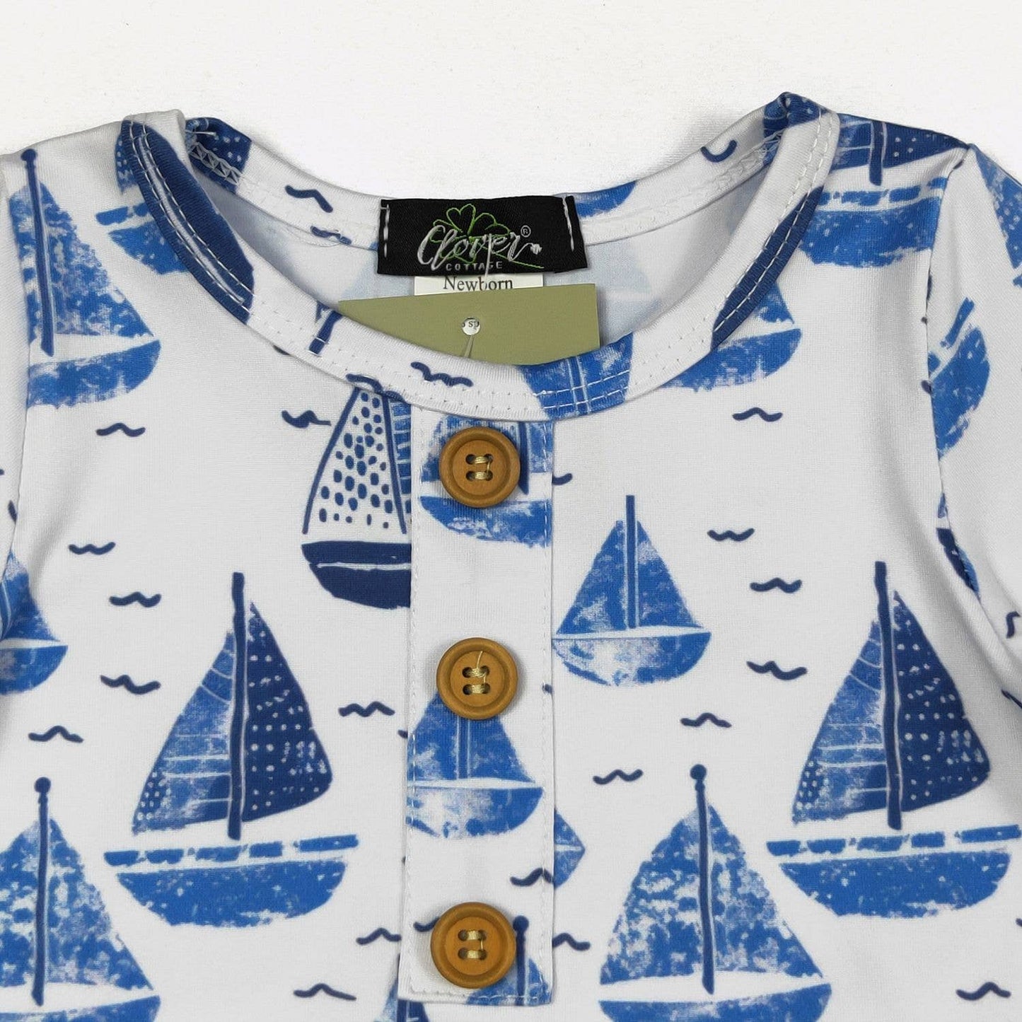 Sailboat Baby Knotted Gown