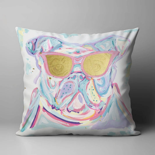 Fun Bulldog Mascot Pillow
