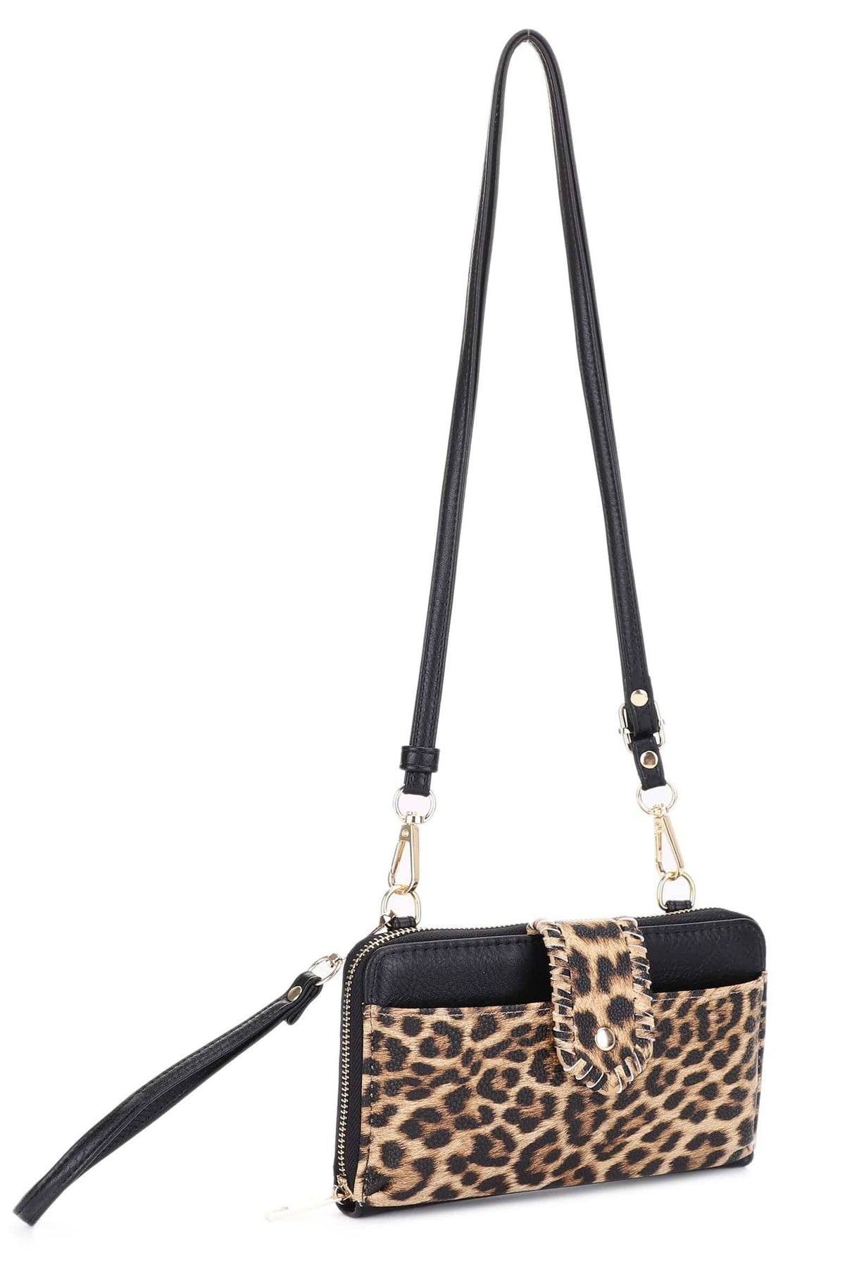 EJ60112PL Leopard Crossbody Wallet