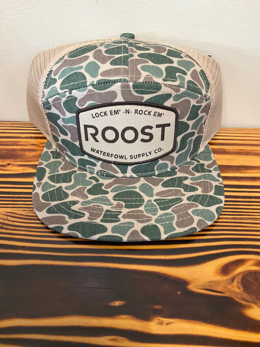 Roost Camo Woven Logo Hat