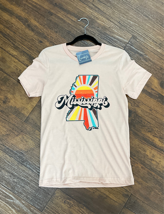 Mississippi Retro State Graphic Tee