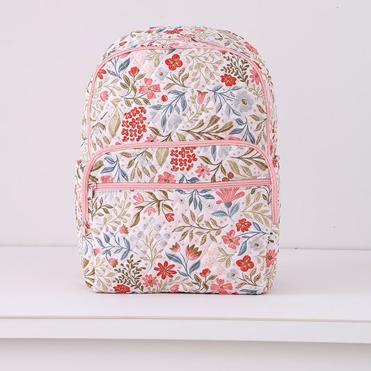 Quilted Full Size Backpack Coral Cottage