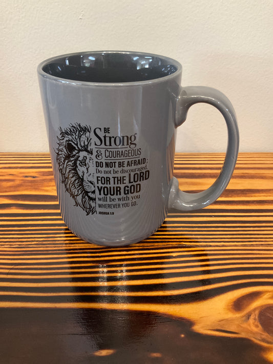 Mug gray- Lion Be Strong