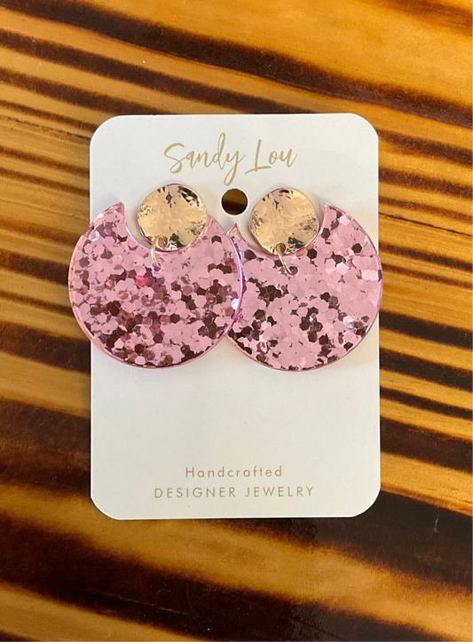 The Preppy Rose Gold Confetti Earrings