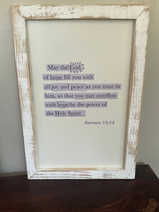 May the God of hope….