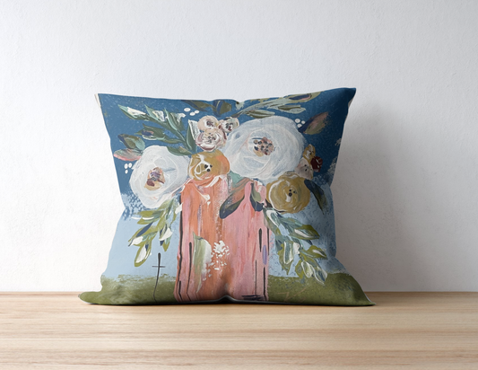 Coral Vase Pillow