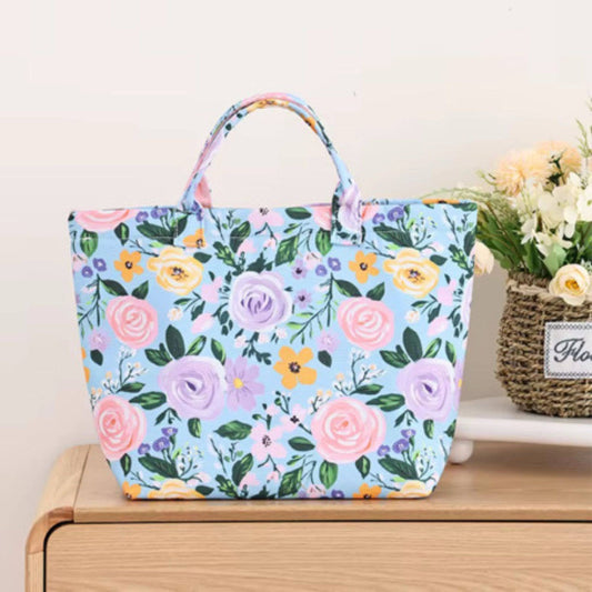 Canvas Floral Tote Bag Beach Tote Everyday Tote Carolina