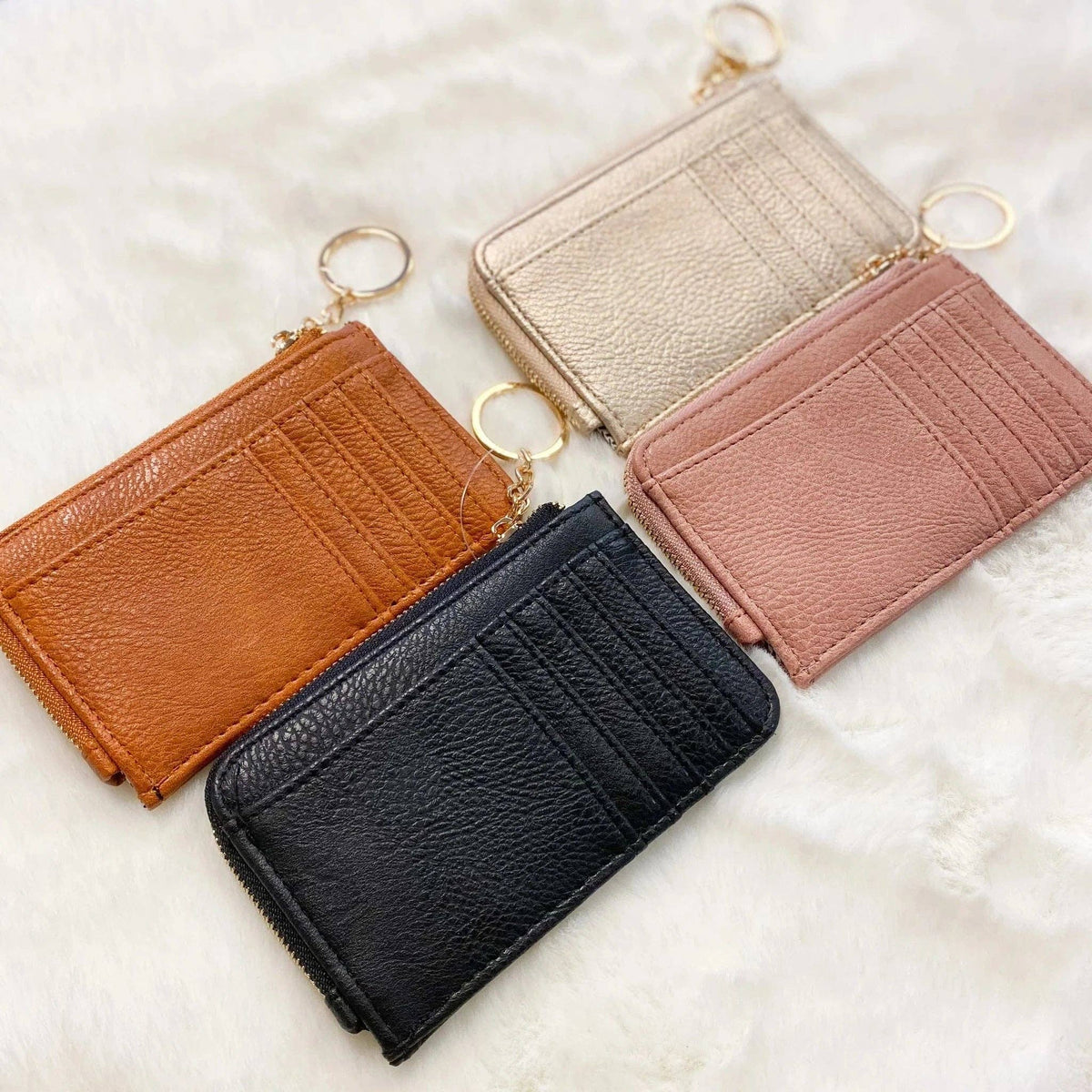 Small But Big Faux Leather Card Holder Wallet