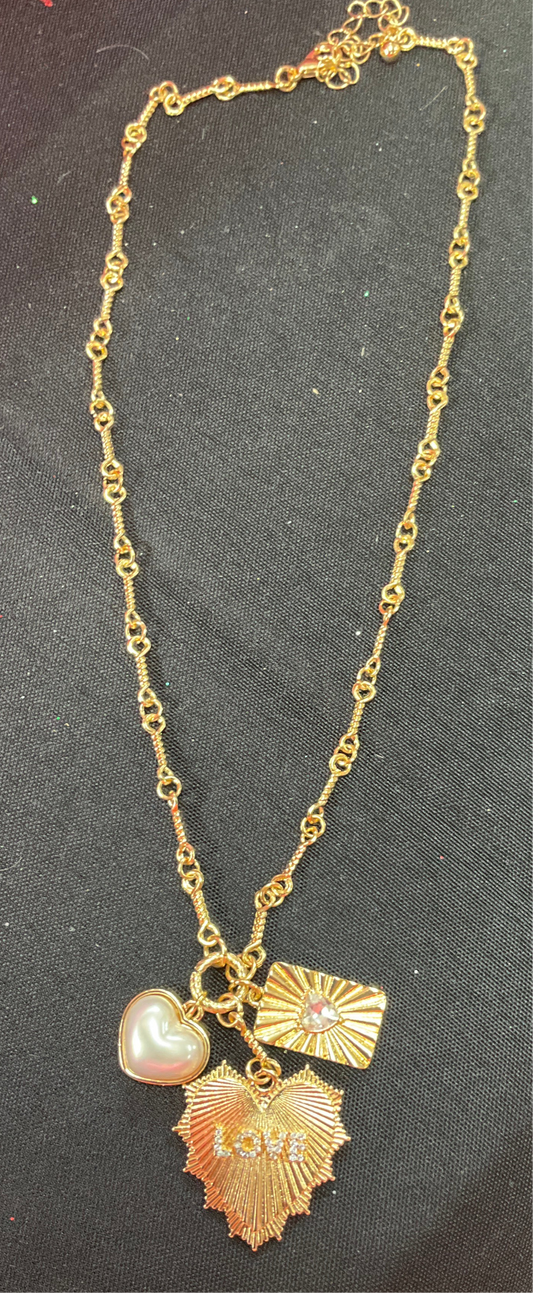 Olivier Charm Necklace Gold