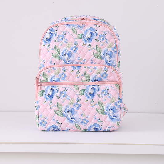 Quilted Full Size Backpack Bluebell Voyage