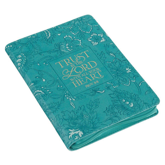 Journal Classic Zip Teal Trust in the Lord Prov. 3:5